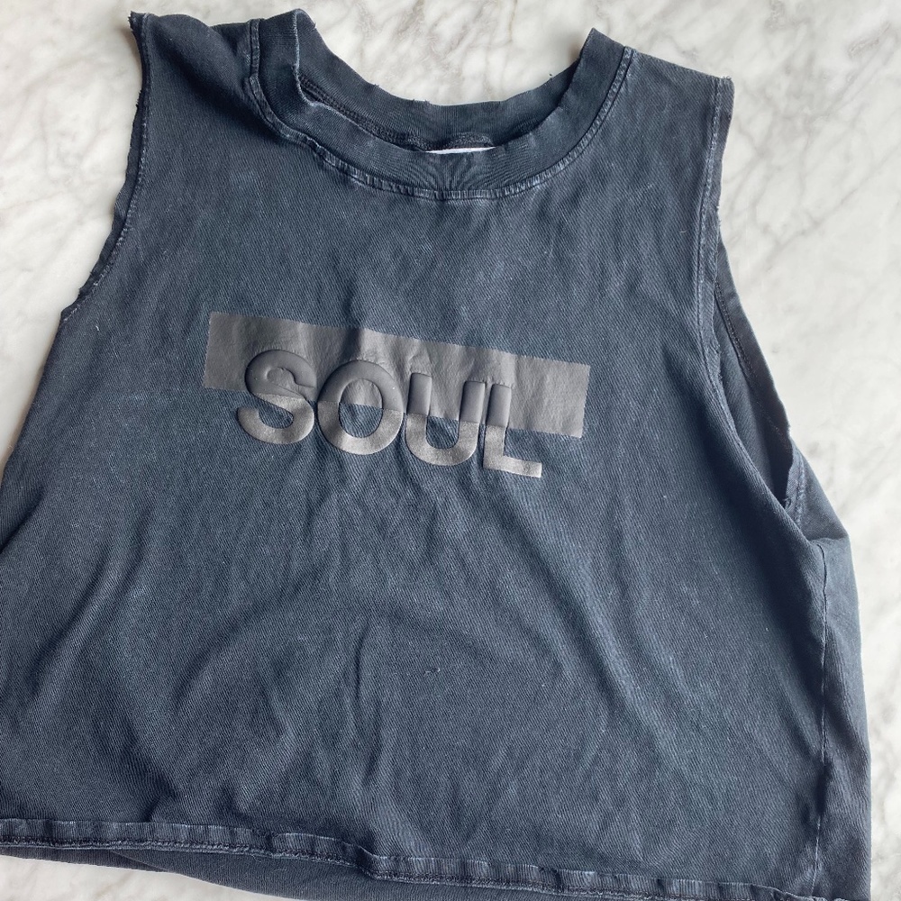 SoulCycle Distressed Muscle Women's Tank - Size M